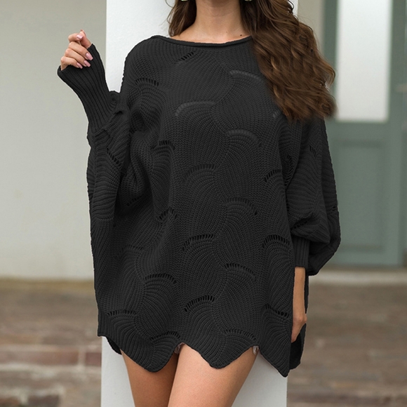 Lantern Glow Knit Top - Black - Picture 6 of 6